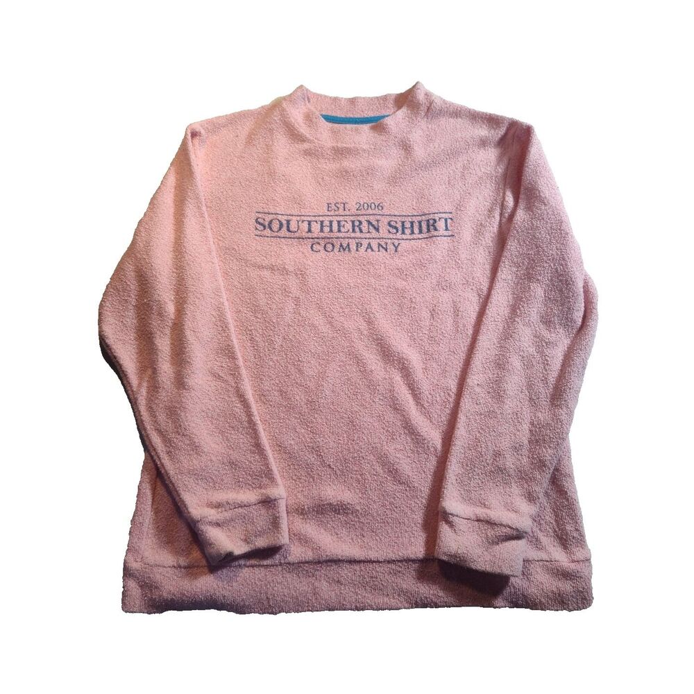 Southern Shirt Company Long Sleeve Small Pullover Terry Cloth Sweatshirt